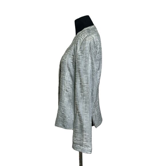 Giorgio Armani Silk Silver Long Sleeves Blazer Size 40 - US Small - Picture 9 of 11